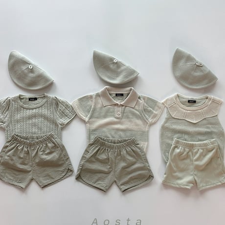 aosta/22. Knit Collar T S(1-2Y)-L(3-5Y)