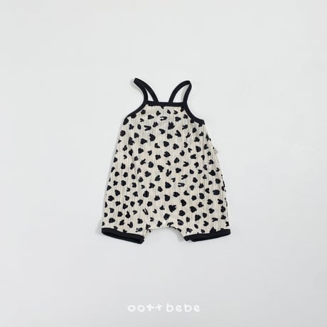oottbebe/34. peuty leopard FullBody ( bebe ) suit S(0-6M)-M(6-12M)