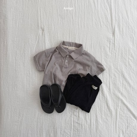 amigo/38. snow flower collar T-shirt XS-XL