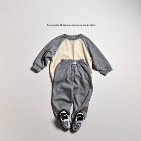 normalplay/90. daily raglan updown ( season plan ) set 12M-XL