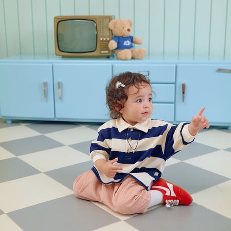 oottbebe/38. play rugby collar T-shirt XS(0-1Y)-XL(4-5Y)