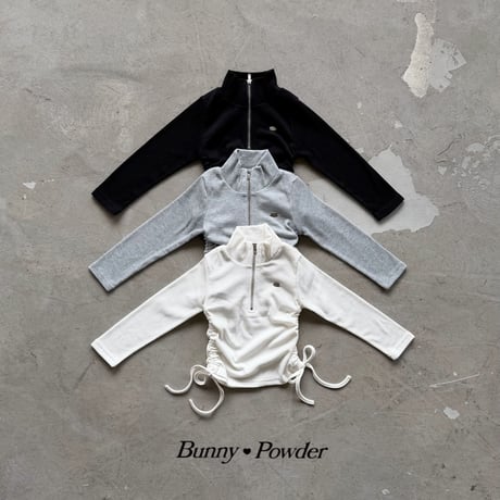 bunnypowder/63. enni half T zipup 2XL-4XL