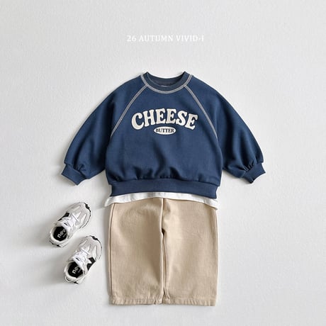 vividi/128. cheese stitch man-to-man JS-JM