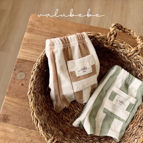 valubebe/14. vertical terry pants 6M-S