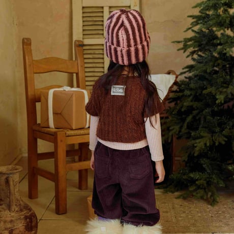 urbanrabbit/51. Check & Hairy Layered Set JS-JM