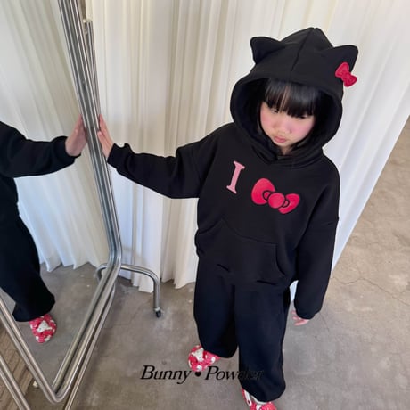 bunnypowder/121. hood man-to-man S-XL