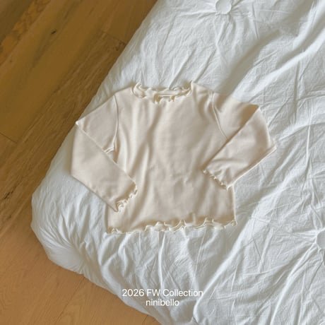 ninibello/6. Soft Frill T-shirt XS-XL