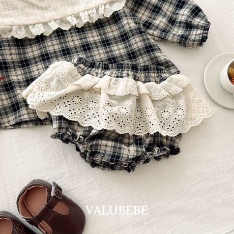 valubebe/17. check lace bloomer 6M-18M
