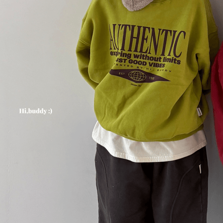 hibuddy/13. Authentic man-to-man S-XL
