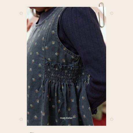 monatelier/11. flower one-piece S-2XL