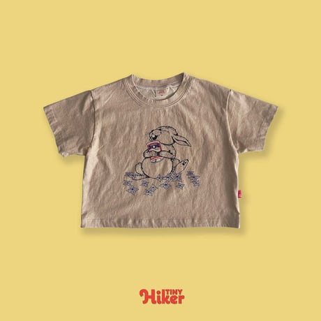 tinyhiker/17. bunny pigment half t T-shirt XS-XL