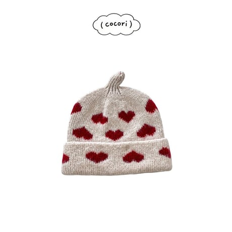 nightbebe/32. coco heart beanie FREE(52CM)