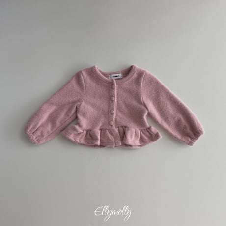 ellymolly/90. snow flower fril cardigan 3-11