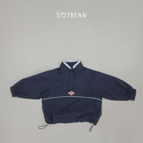 soybean/34. plan ) wind half zipup XS-XL