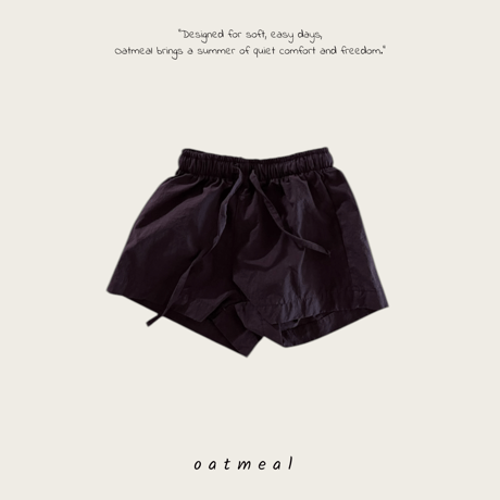 oatmeal/9. basic half pants XS-XL