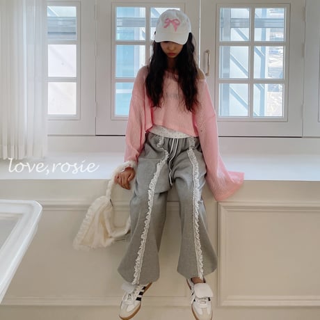 loverosie/52. lace jogger pants ADULT