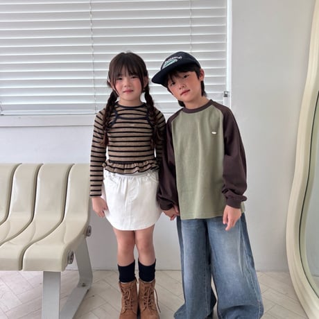 matilda/111. two color raglan T-shirt 15-19