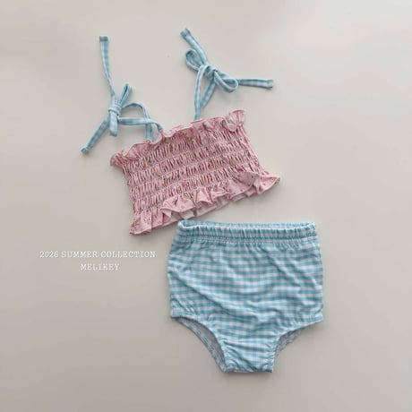 melikey/147. lilly check swim set S-JS