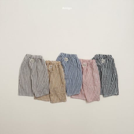 amigo/29. lapping stripe pants XS-XL