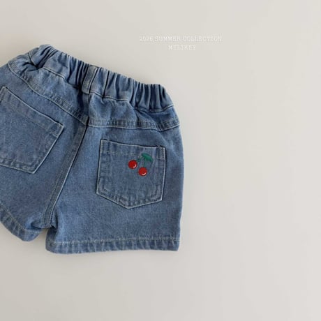 melikey/77. mini cherry half pants XS-XL