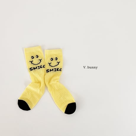 vbunny/30. smile socks set FREE(32CM)