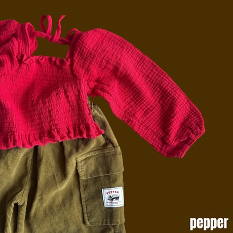 pepper/35. smoke blouse XS-XL