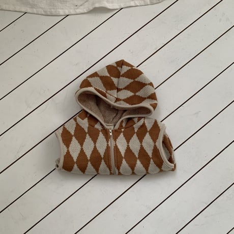 bebeholic/44. dia vest hood S(6-12M)-M(12-18M)