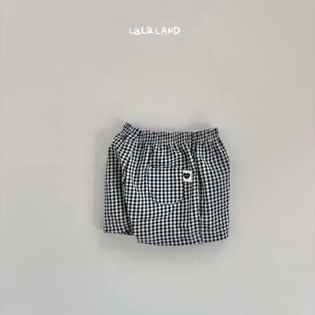 lalaland/44. jijimi check half pants 6M-18M