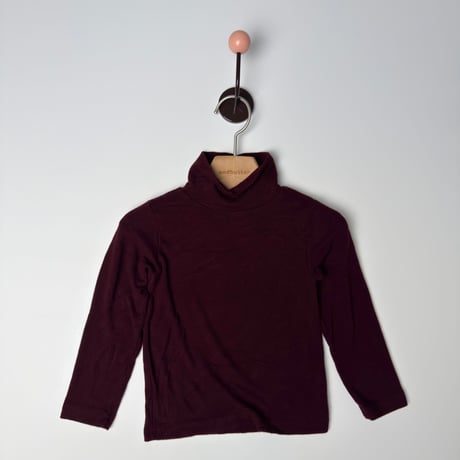 andbutter/73. Slit Neck Turtleneck Tee JS-JM