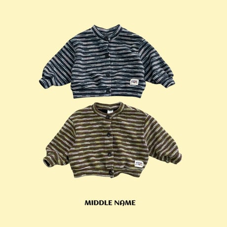 middlename/35. stripe cardigan S-XL