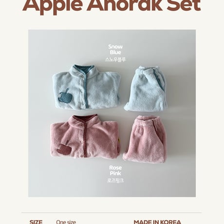 hereiam/27. apple set anorak 18M-XL