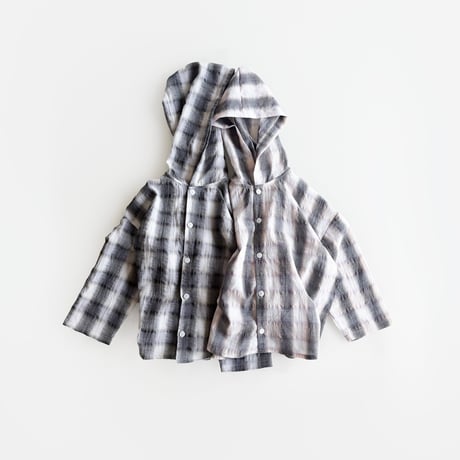 urbanrabbit/49. Check Hood Shirt Jacket JS-JM