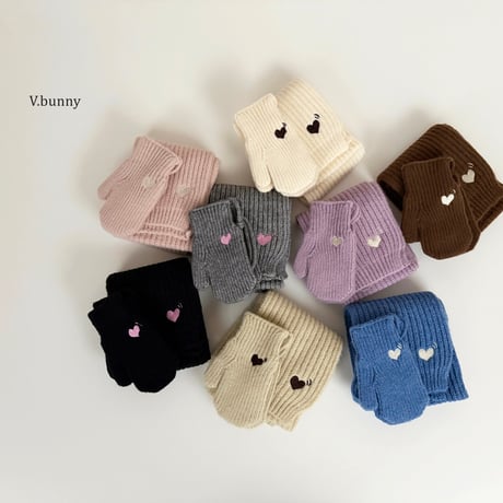 vbunny/62. heart embroidery muffler FREE