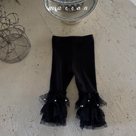 marron/59. lace kangkang leggings XS-L