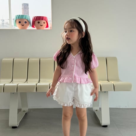 ellymolly/16. mesh fril half pants 13-15