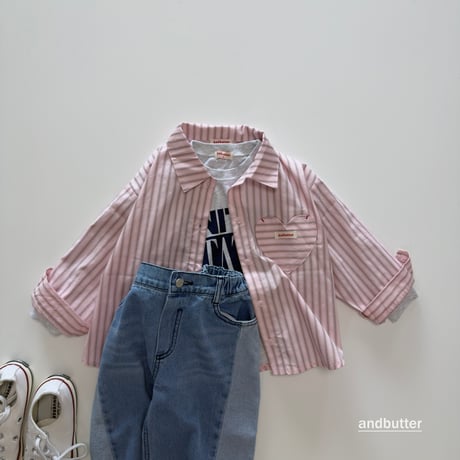 andbutter/74. CurvedDenim Pants JS-JM
