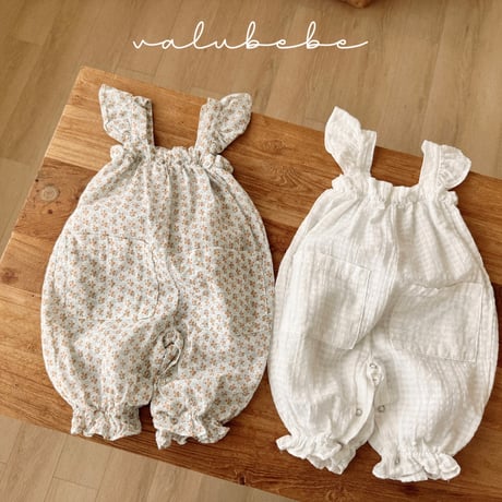 valubebe/94. fril wing overalls suit 6M-18M