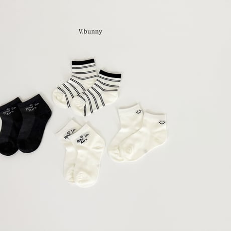 vbunny/17. low socks set S(130-150)-L(180-210)