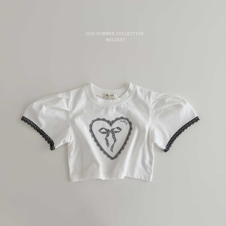 melikey/12. heart ribbon T-shirt JS-JM
