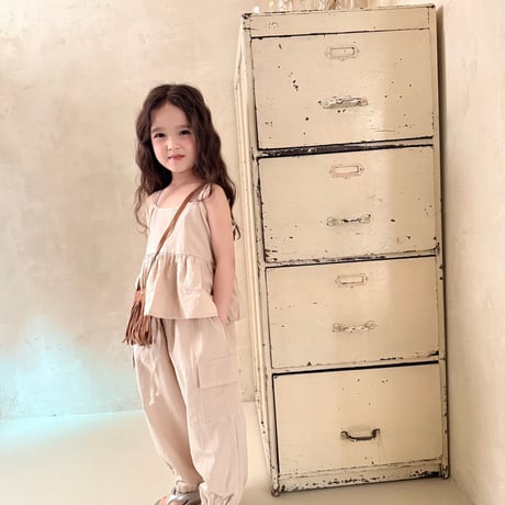 comma/143. linen fril sleeveless 140-150