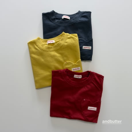 andbutter/39. Autumn Pocket T-Shirt S-XL