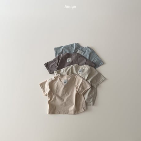 amigo/12. french half t T-shirt XS-XL