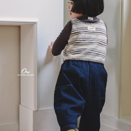 onu/37. knit vest BABY(12M)-XL(6-7Y)