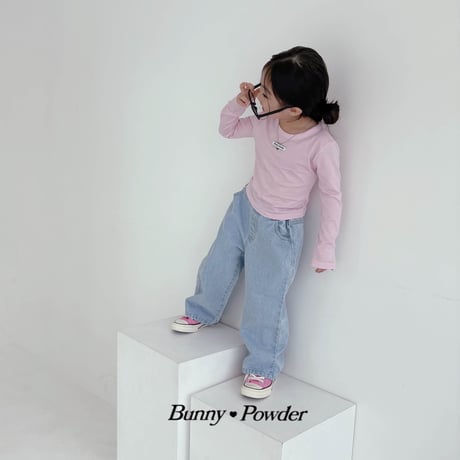 bunnypowder/86. heart denim pants 2XL-4XL