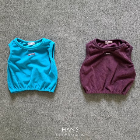hans/57. terry sleeveless XS-XL