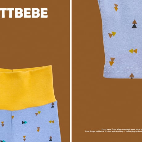 oottbebe/14. Triangle rectangle suit bonnet set S(0-6M)-M(6-12M)