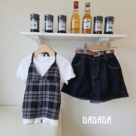 dadada/10. HOT denim PT( belt ) set M-XL