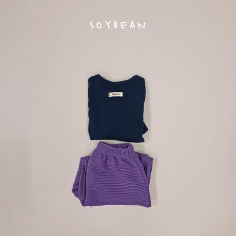 soybean/147. kids two color updown set XS-XL