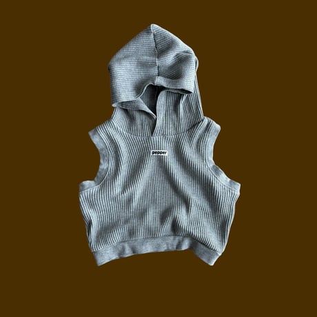 pepper/4. waffle vest hood XS-XL