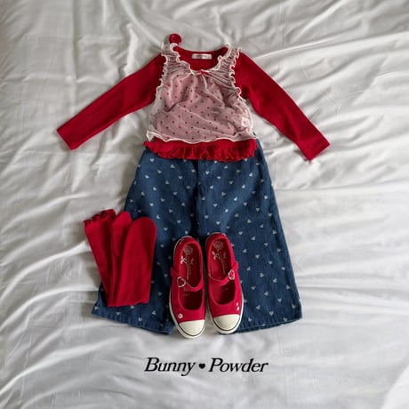 bunnypowder/50. heart ailet T-shirt S-XL